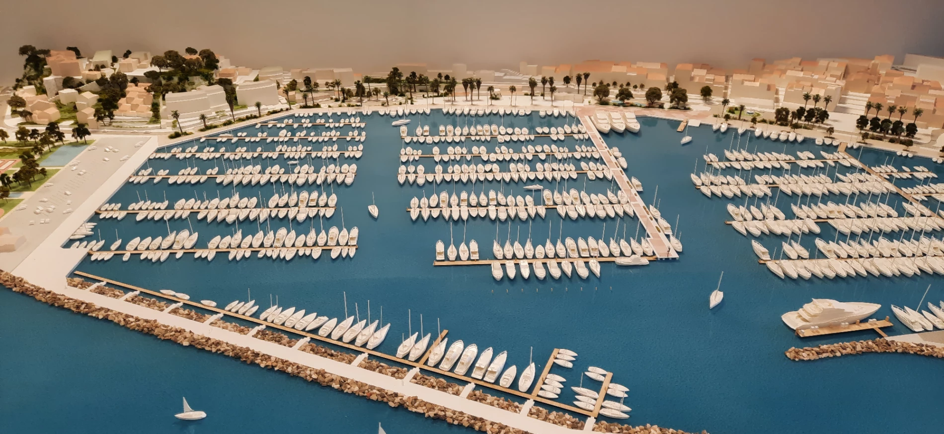 maquette urbanisme atelier fau port bandol vue details