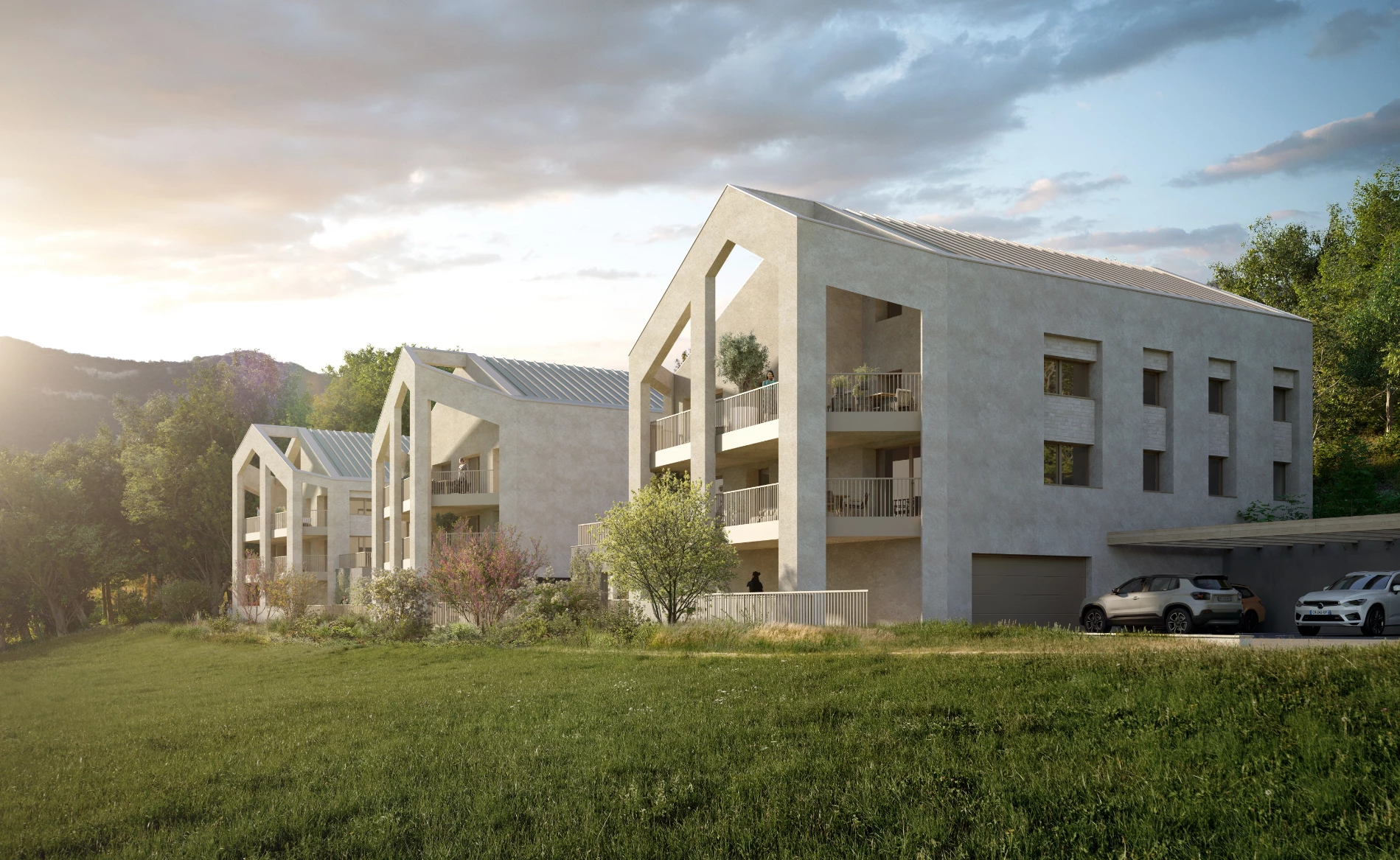 perspective 3d exterieure concours la traverse sud atelier fau